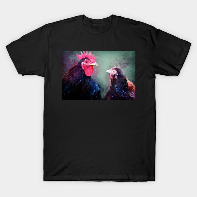 I only have eyes for you chicken romance T-Shirt by WesternExposure